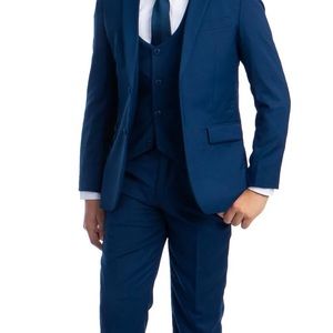 Perry Ellis Solid 5-Piece Slim Fit Suit (Big Boys)